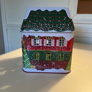 PartyLite Christmas House, 3-wick Candle Holder, Tin